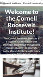 Mobile Screenshot of cornellrooseveltinstitute.org